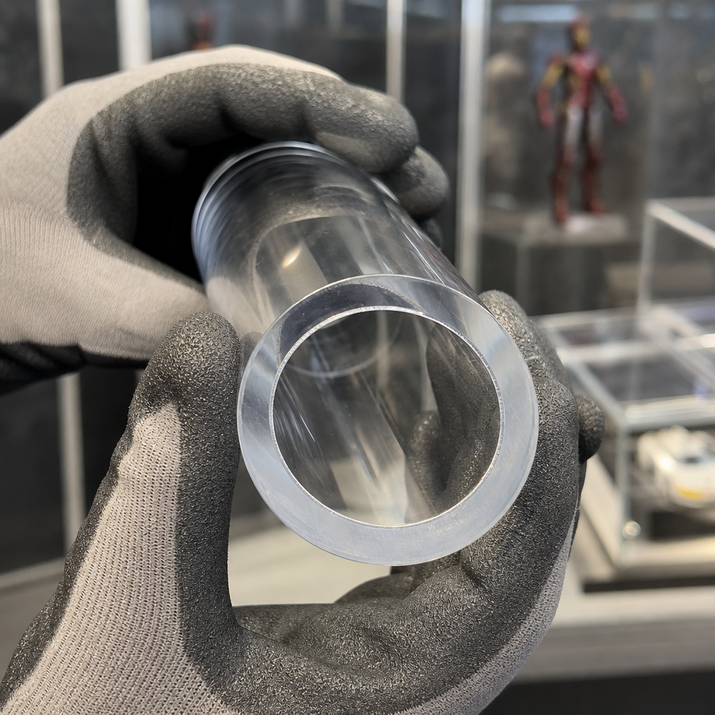 Extruded Clear Acrylic Tube 28mm to 40mm - UK Stock