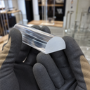 Acrylic Round Rod - Half-Round Design 6mm to 25mm Diameter
