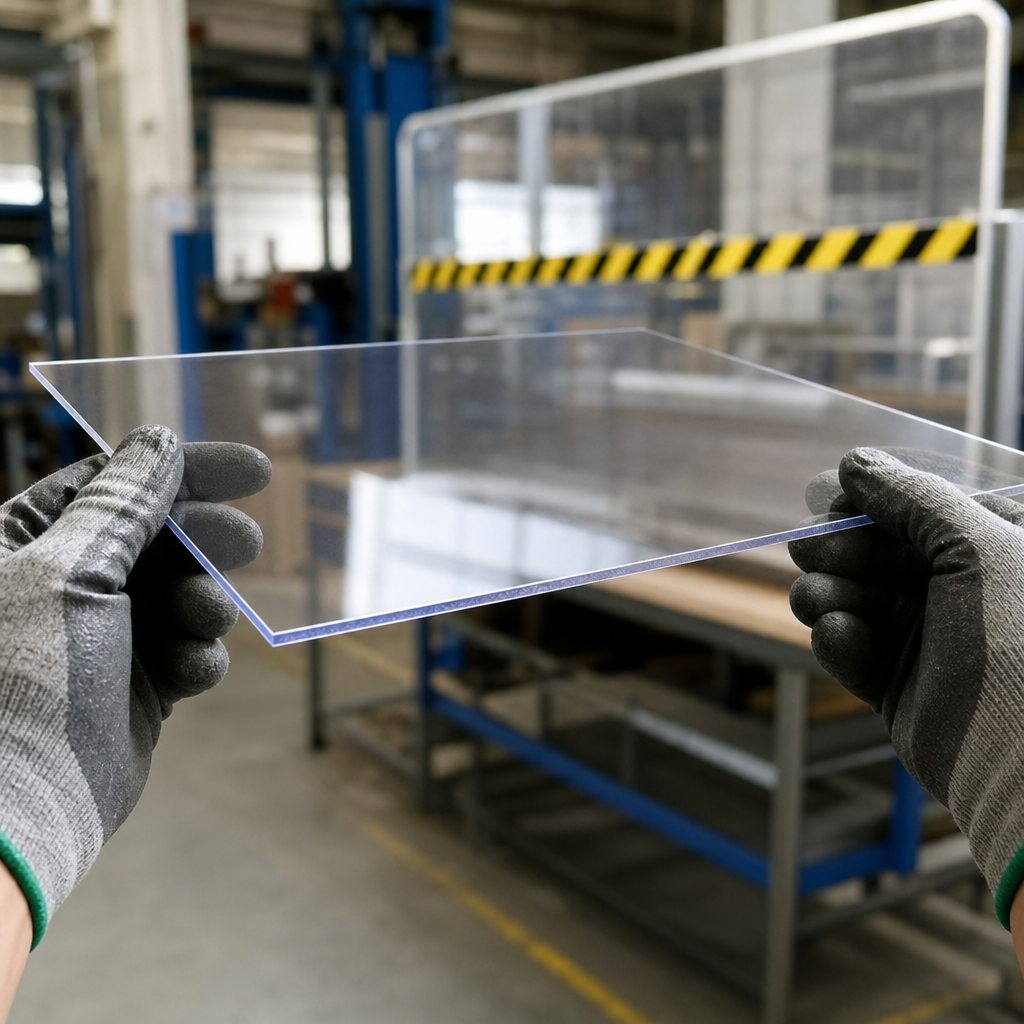 A4 Clear Polycarbonate Sheet 0.75mm Thick for Glazing