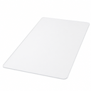 Clear acrylic screen panel with rounded corners on a white background