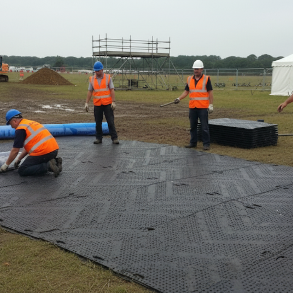 Heavy Duty Ground Protection Mat – HDPE, Anti-Slip, 2400×1200mm