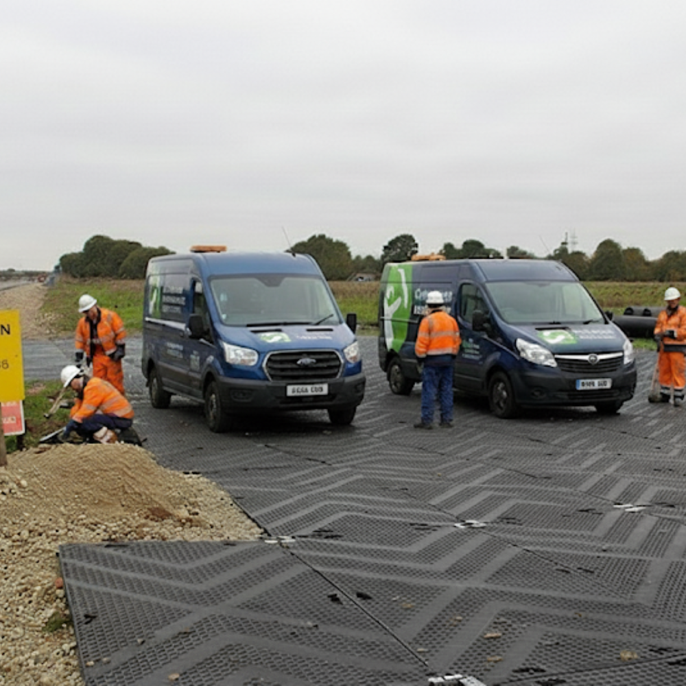 Heavy Duty Ground Protection Mat – HDPE, Anti-Slip, 2400×1200mm