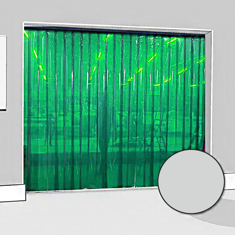 Transparent Green Creative Interior Strip Curtains (Hook On)