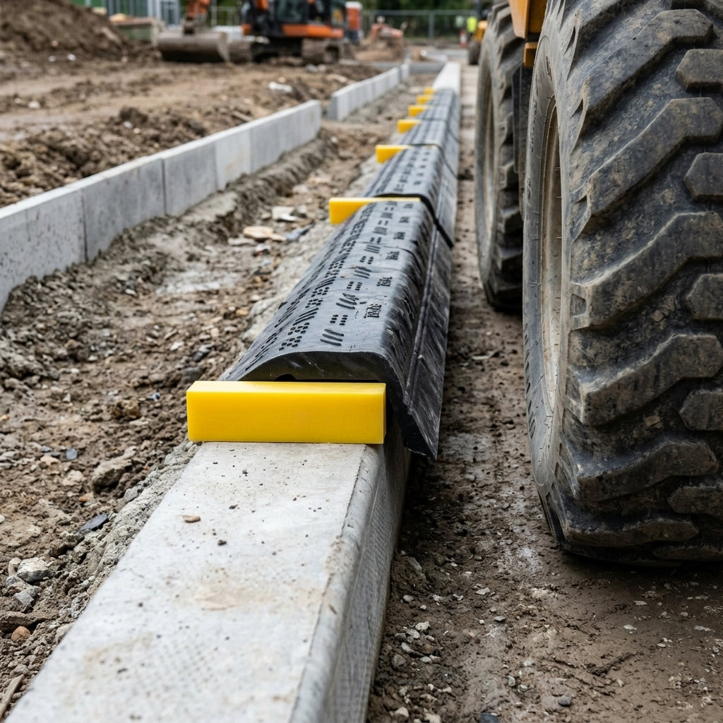 Kerb Guard Spacer for Flat-Top Paving Protection Systems