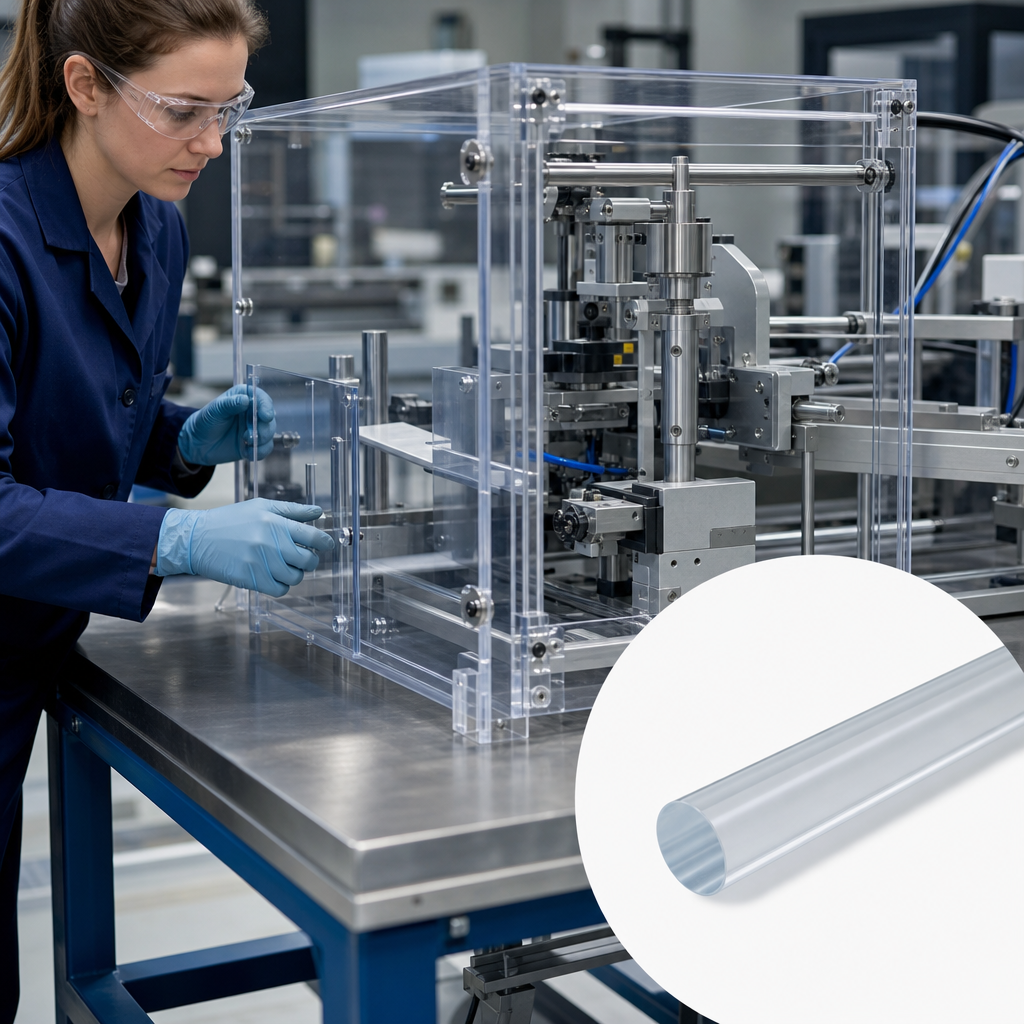 Extruded Clear Acrylic Rod 2mm to 40mm dia for Signage & protective barriers - UK Engineering Plastics