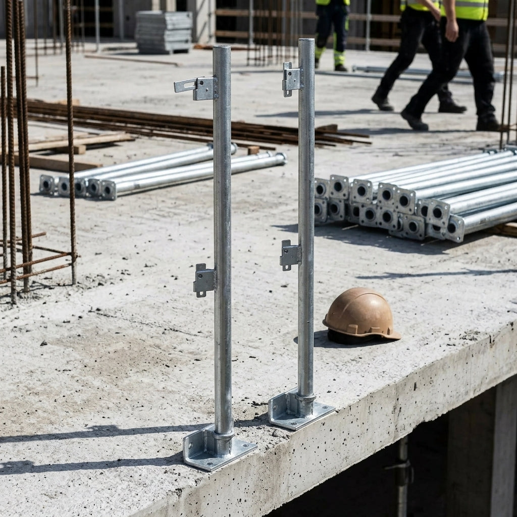 Steel Upright 1.3m for Temporary Edge Barrier