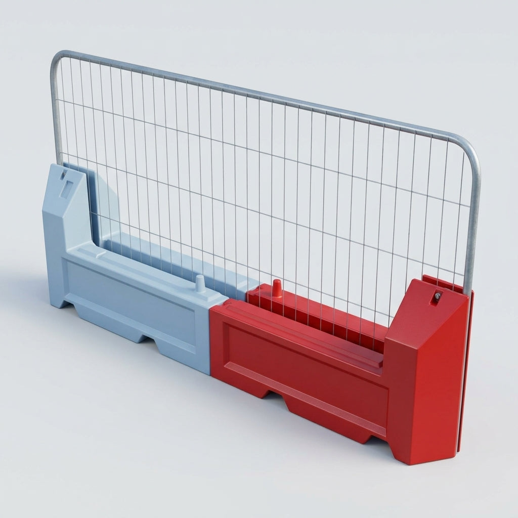 Water-Filled Site Safety Barrier for 3.5m Fence Panels (view 2)