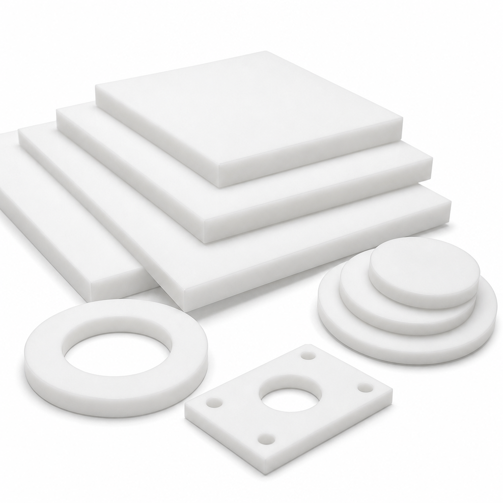 PTFE White Sheet 8mm to 50mm thick for Gaskets & seals - PTFE Sheet in use