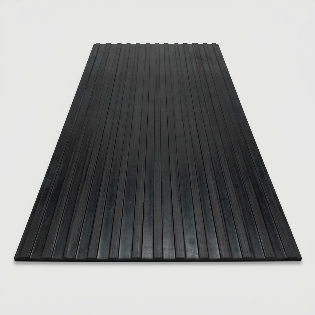 Wide Ribbed Rubber Matting for Floors and Workbenches (view 2)