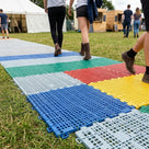 Modular Non-Slip Event Flooring Tiles – Lightweight Recycled Plastic