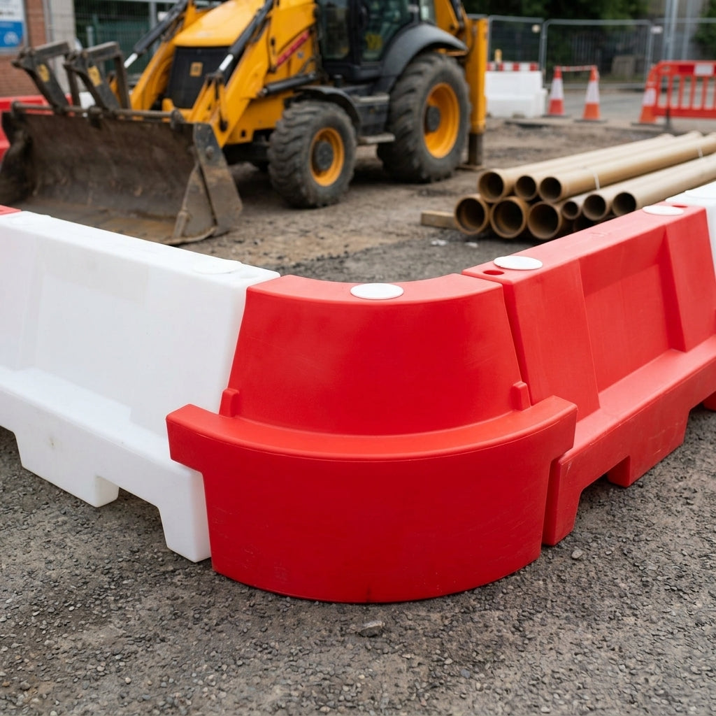 90 Degree Angle Barrier for Modular Water-Filled Systems