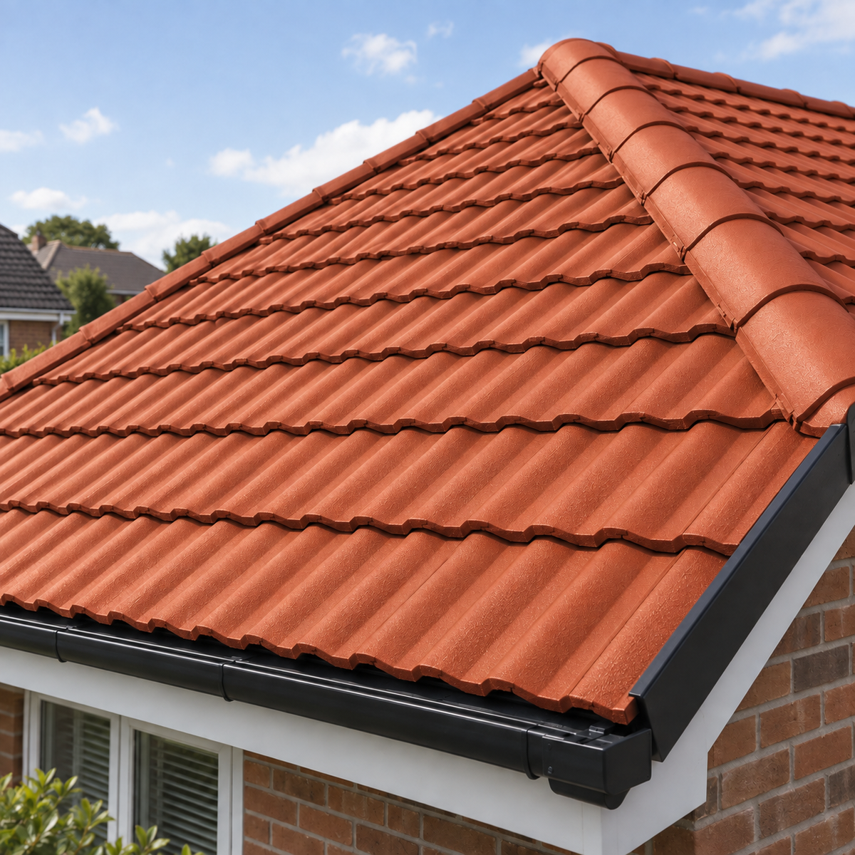 Terracotta illustrative application: Acrylic Roof Tile Paint – Refresh & Protect Tiled Roofs