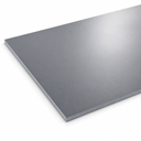 Mid-grey sheet angled on white, thin bright edge running along the front