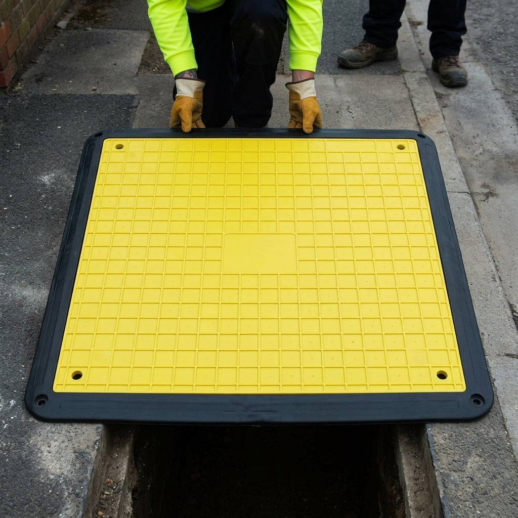 GRP Trench Cover Board with Non-Slip Surface