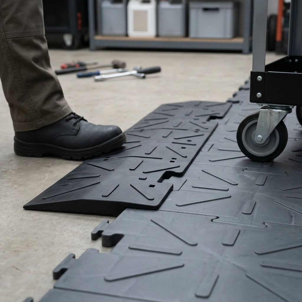 Recycled Plastic Ramp for Lightweight Flooring Systems - Pair