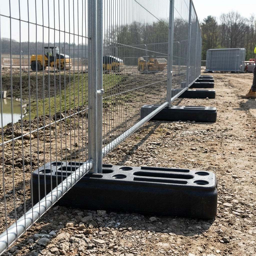 Standard Temporary Fence Feet – Recycled PVC Anchor Base
