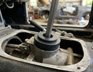 Gearbox selector bush fitted inside the selector housing of a classic Triumph