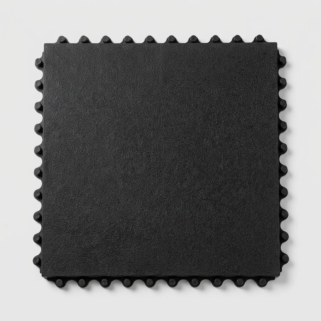 Solid Top Anti-Fatigue Modular Rubber Mat for Dry Industrial Areas (view 2)
