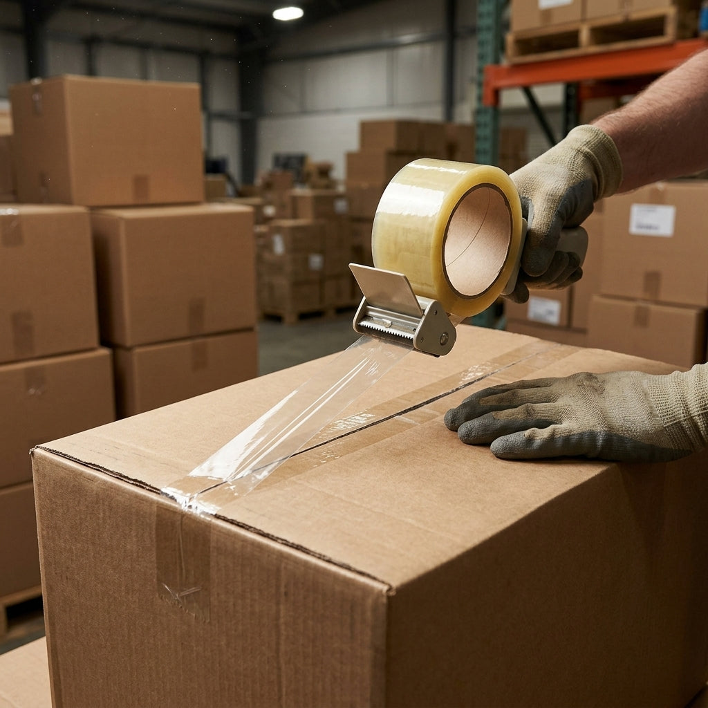 Clear Polypropylene Parcel Tape with Acrylic Adhesive - Standard Width