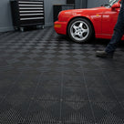 Interlocking Ribbed Modular Floor Tile – Recycled Polypropylene