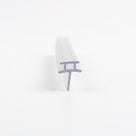 Clear seal length upright on white, twin T-ribs across a tapered body above a short drop blade