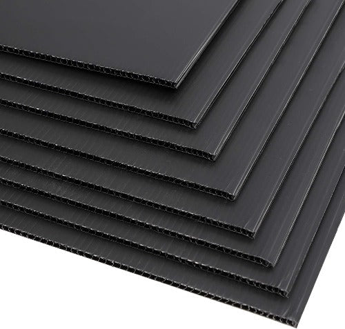 White Corrugated Plastic Sheet - 4mm Thick - UK Engineering Plastics