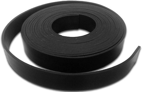 Solid Neoprene Rubber Strip 5M - Black