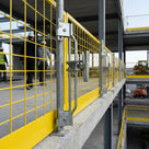 Steel Mesh Barrier Mount Holder for Edge Protection Systems