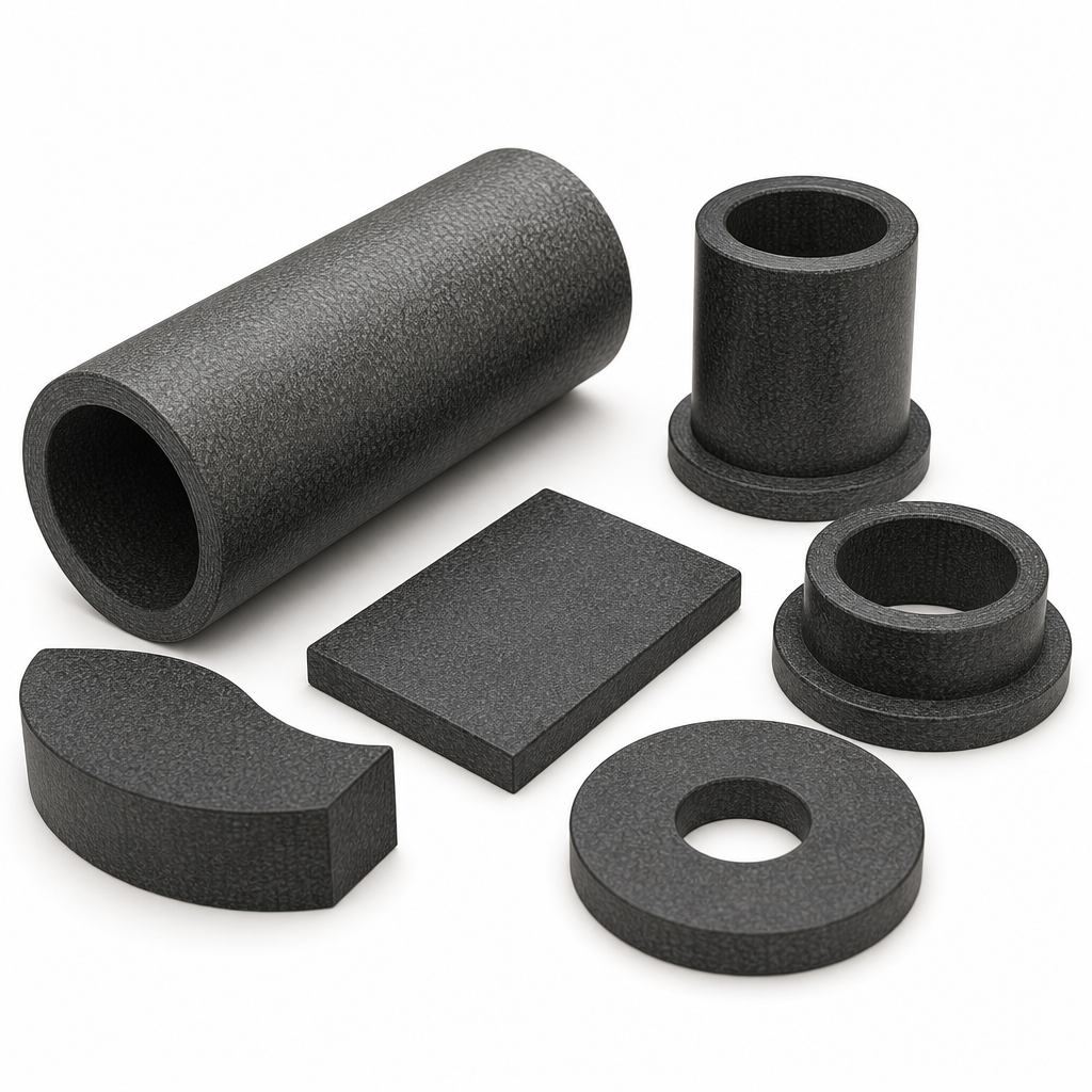 Nylatron GSM Black-grey Rod 50mm to 130mm dia for Bushes & cams - Nylatron GSM in use