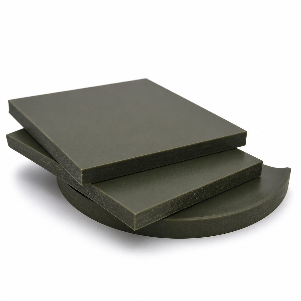 Nylon 6 Khaki-Green Sheet 12mm to 50mm thick for Bushes & bearings - Nylon in use