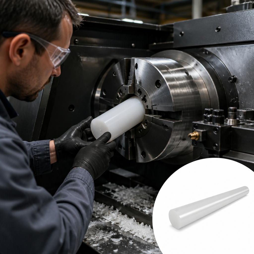 Polypropylene Natural Rod for Chemical Applications 10mm to 225mm diameter - UK Engineering Plastics