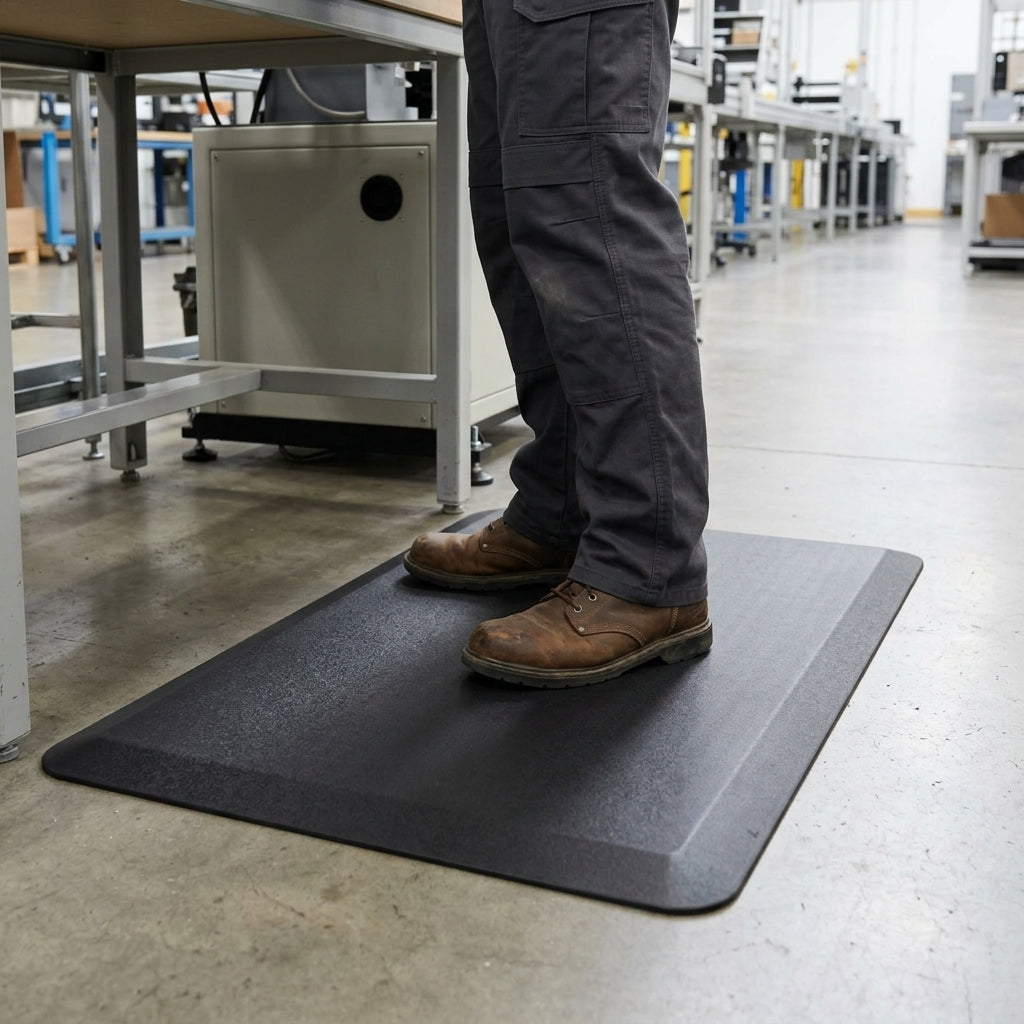 Anti-Fatigue Mat for Sit-Stand Desks – Polyurethane Cushioning