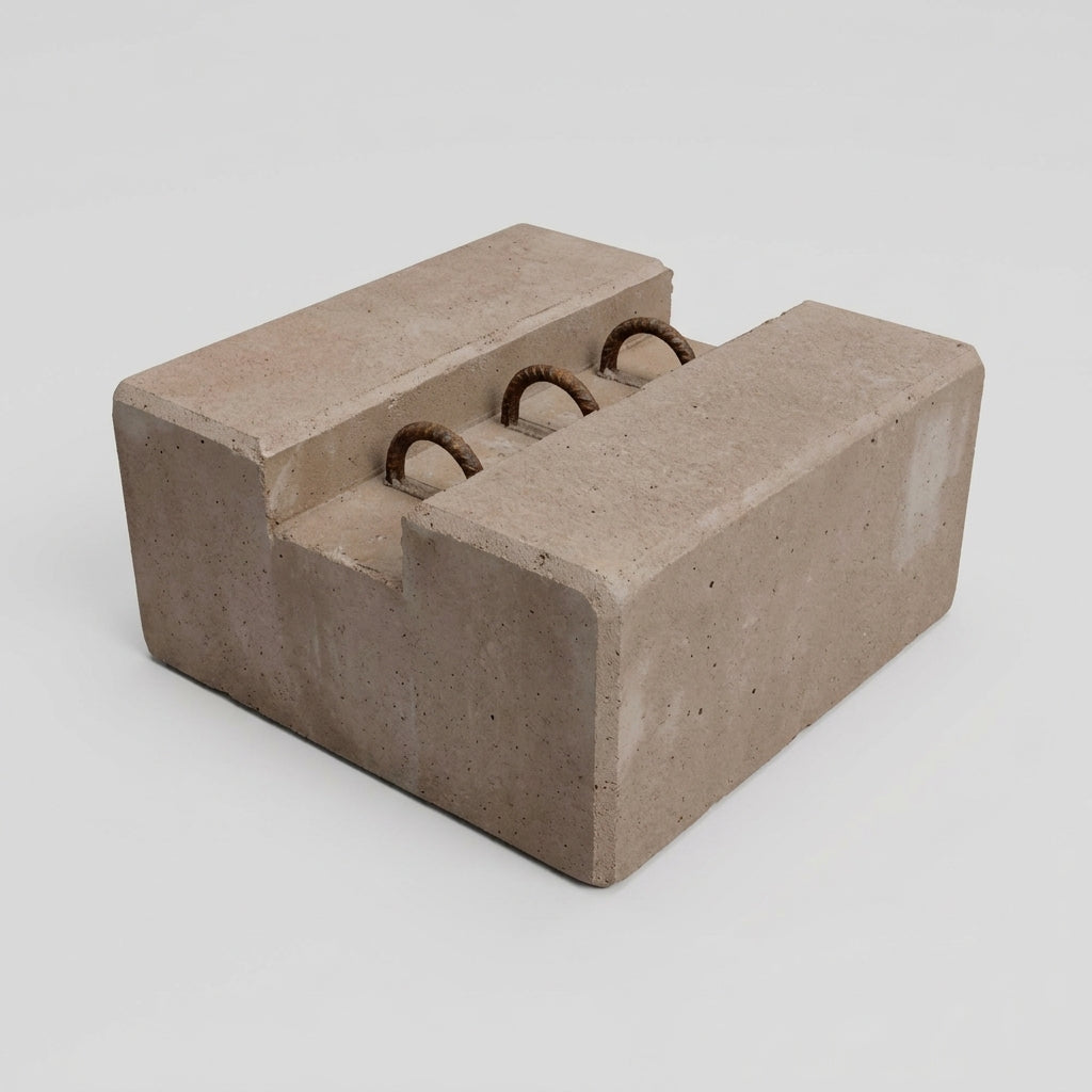 Concrete Scaffold Counterweight Block with Lifting Hoops (view 2)