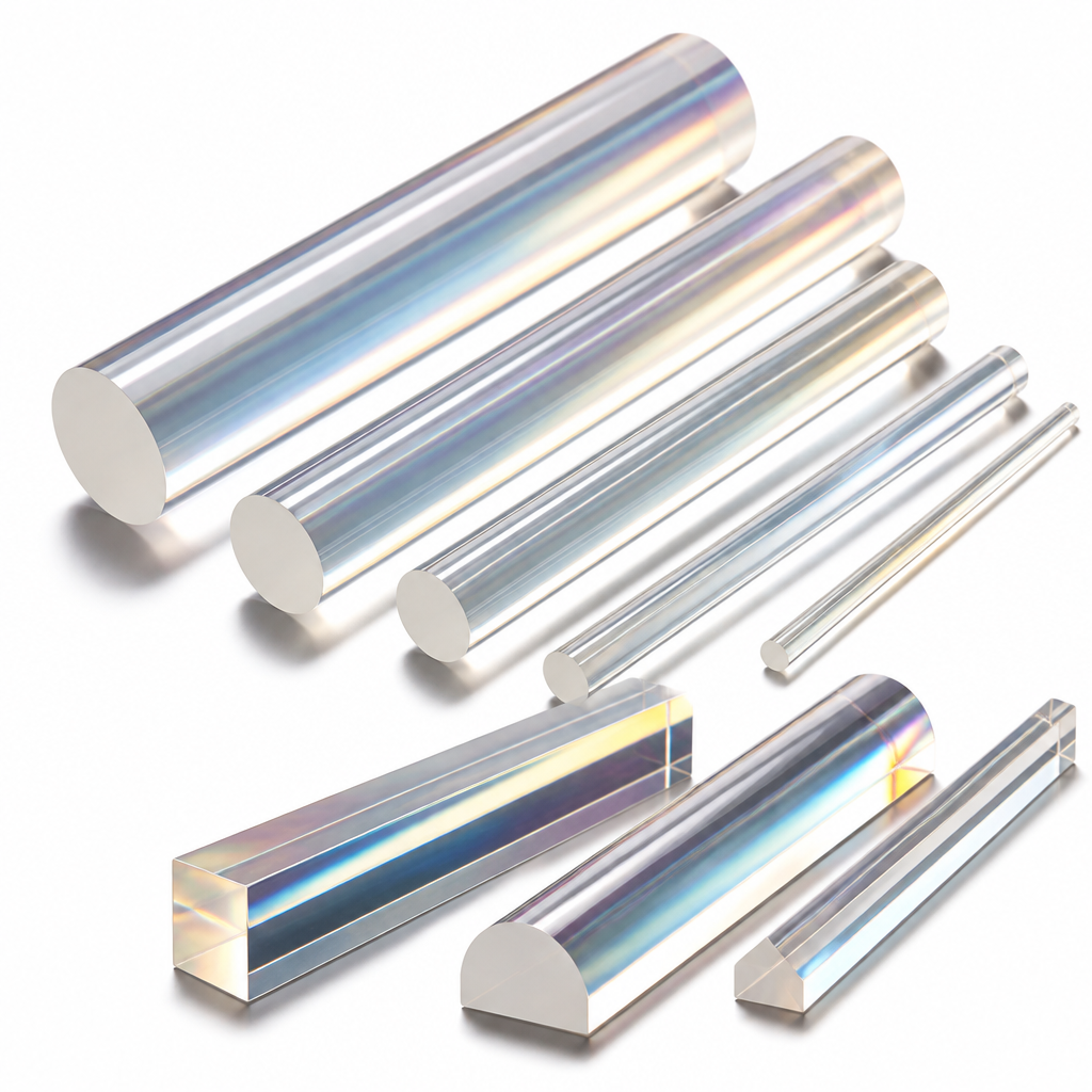 Cast Acrylic Clear Rod 5mm to 35mm dia for Aquarium tanks & light covers - Acrylic Rod in use