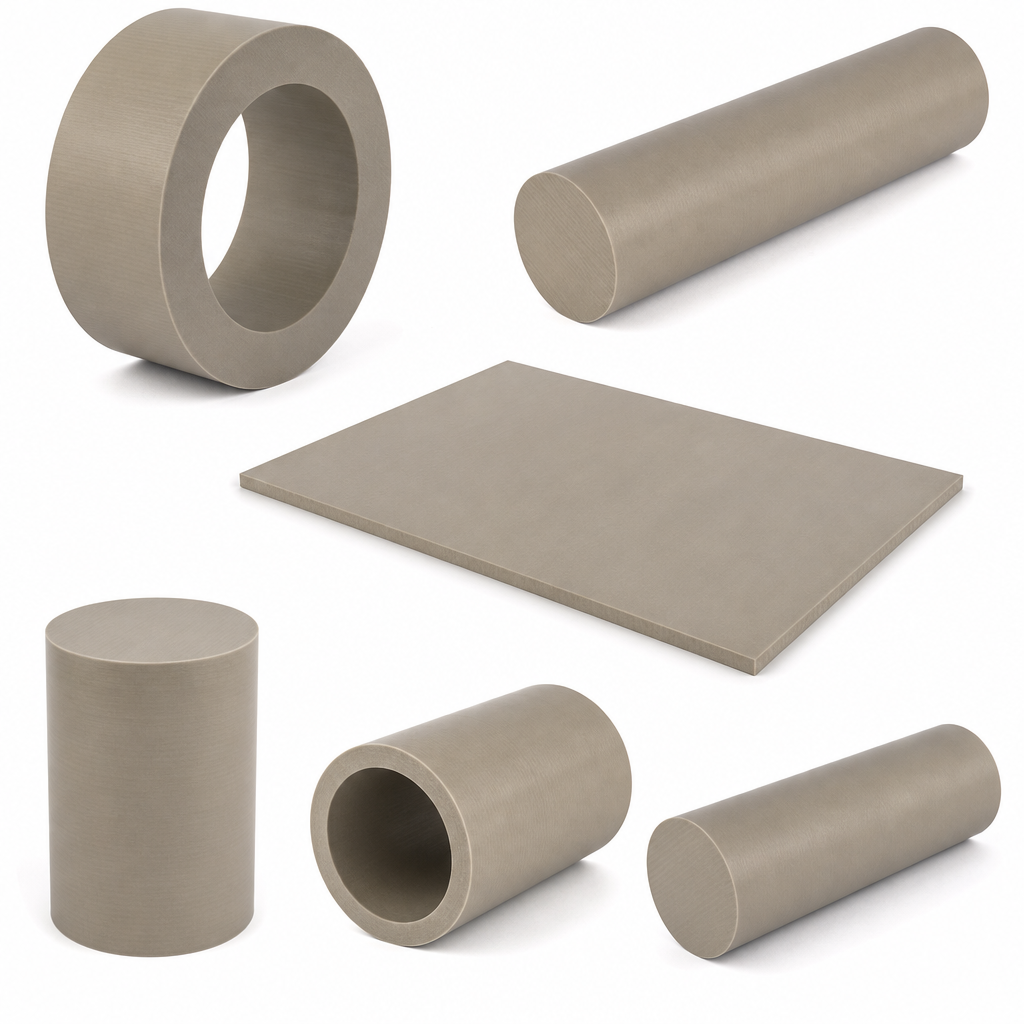 Peek 1000 Natural (brownish-grey) Rod 60mm to 100mm dia for Oil and gas equipment & automotive parts - Peek Rods in use
