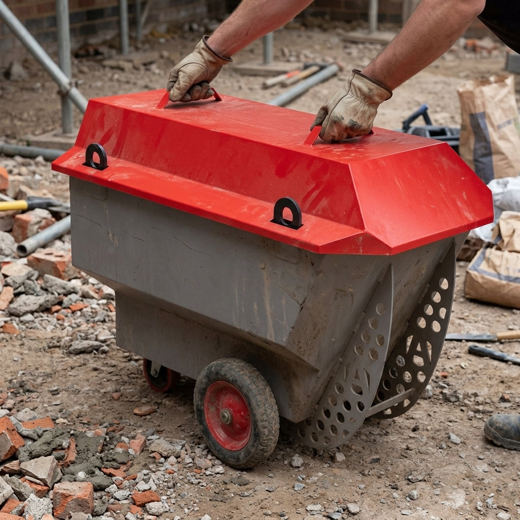 Steel Lid for Heavy Duty Barrow - 1.5mm Thick, 160 Litre Capacity