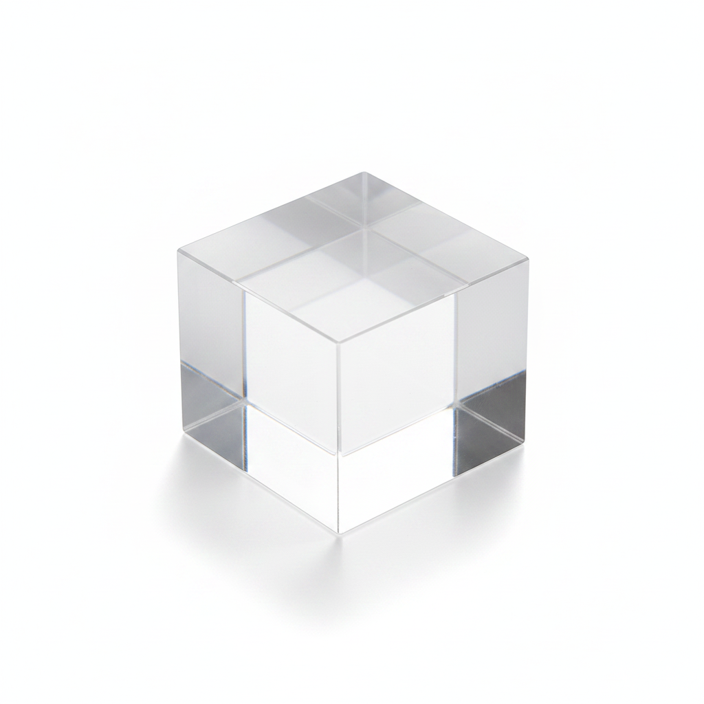 Cast Acrylic Clear 6.4mm to 50mm dia for Decorative items & displays - Acrylic Cubes in use