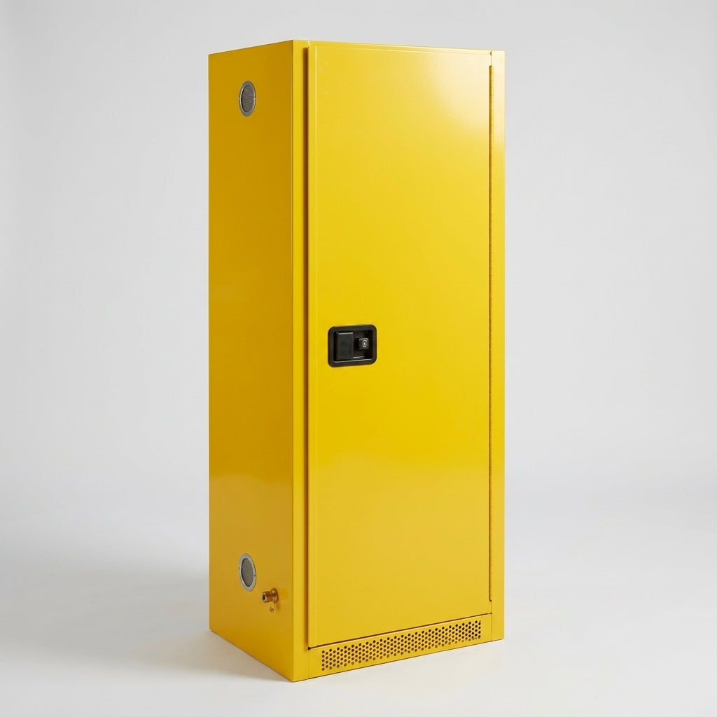 Slimline Safety Cabinet for Flammable Storage – 1.65m x 0.59m x 0.46m (view 2)