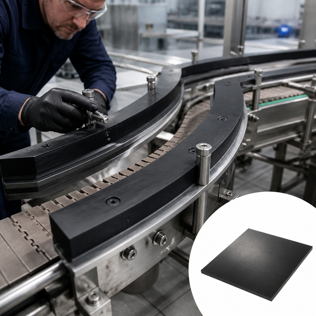 Cast Nylon 6 Black Sheet for Engineering Applications 1mm to 16mm thick - UK Engineering Plastics