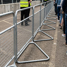 Crowd Control Barrier Mesh Infill Galvanised Steel BS EN ISO 14713-2