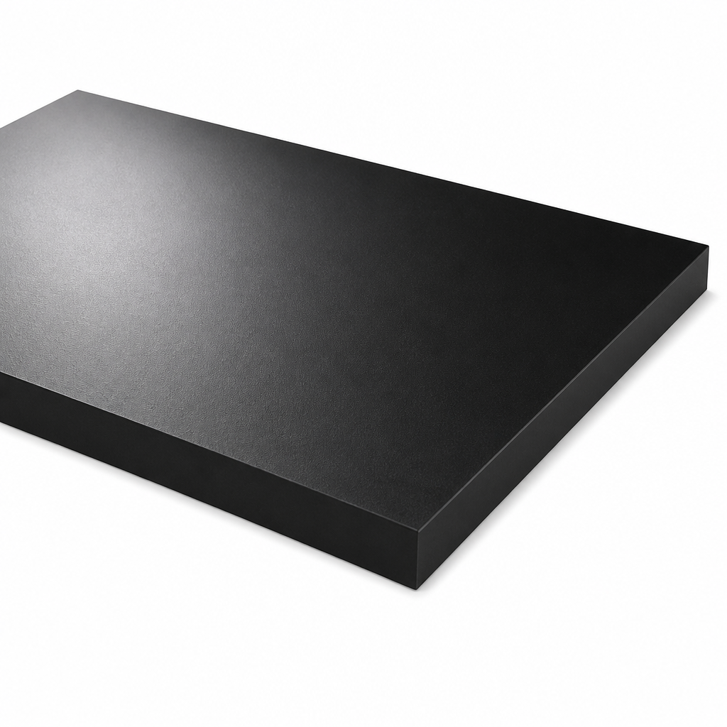 High Density Polyethylene Black Sheet for Food Industry Applications 15mm to 60mm thick - Sheet in use