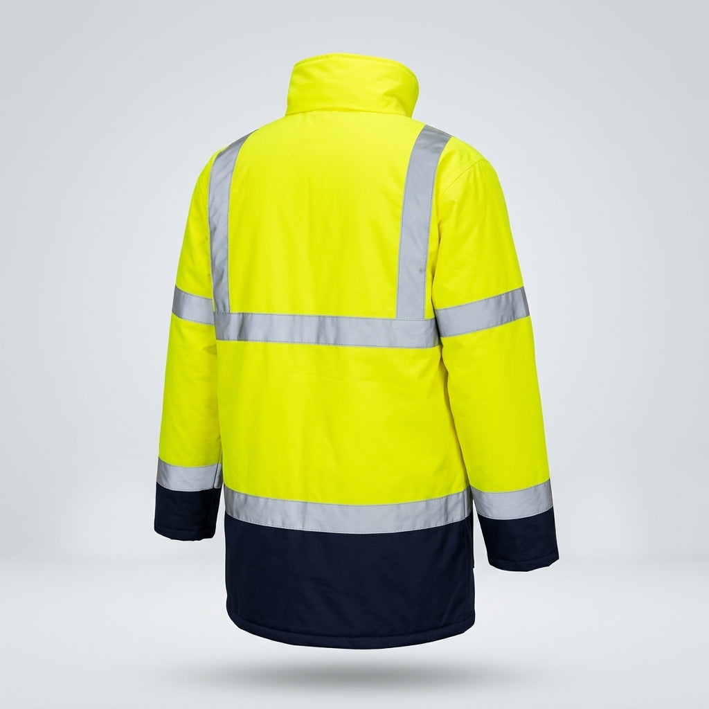 High Visibility Two Tone Parka Coat – BS EN20471 Class 3 (view 2)