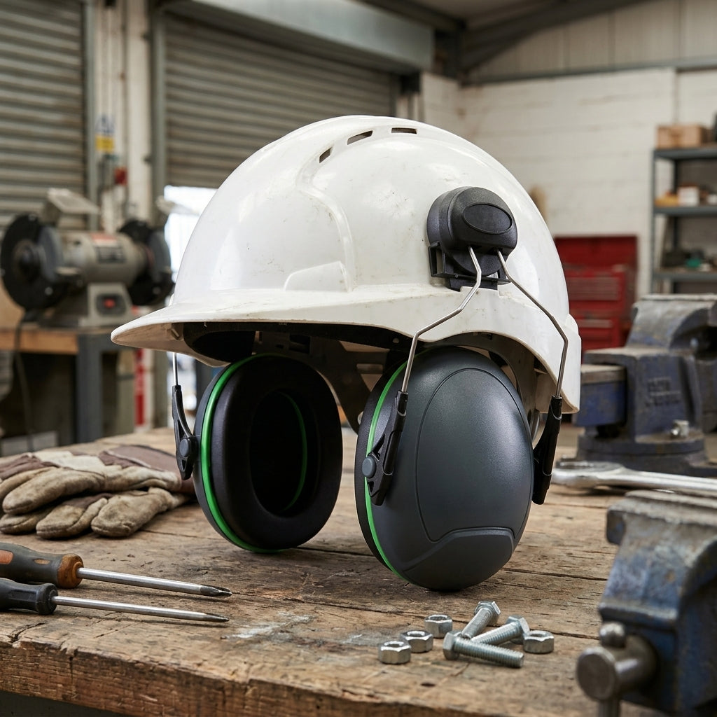 Helmet Mounted Ear Defenders with SNR 26 Noise Reduction
