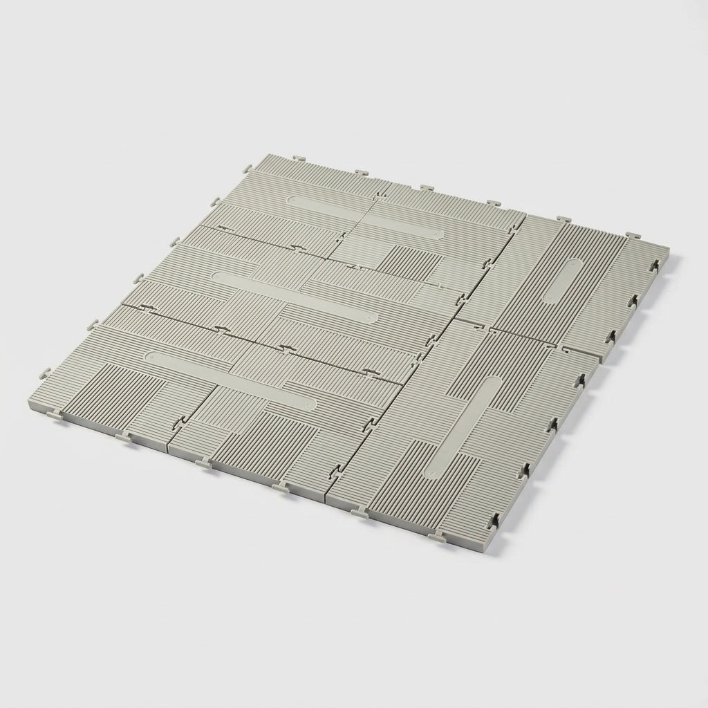 Lightweight Modular Pedestrian Event Matting - Interlocking Tiles (view 2)