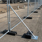Temporary Fence Stabiliser Bar with Base Plate for Extra Support