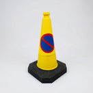 No Waiting Traffic Cone with Weighted Base - 750mm High Visibility (view 2)
