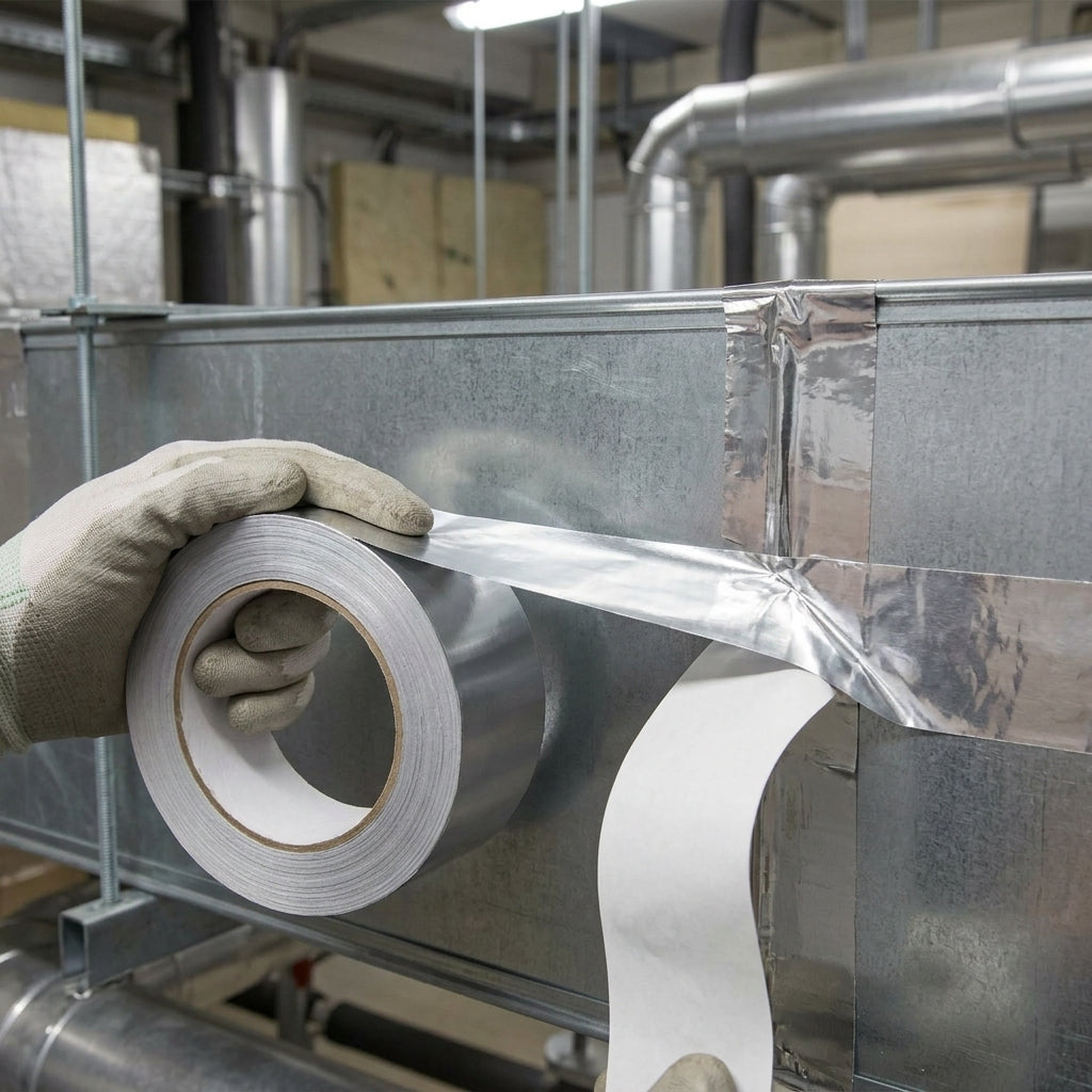Self-Adhesive Aluminium Foil Tape Class O Fire Rated 45m