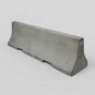 Tall Concrete Road Barrier with Interlocking Design (view 2)