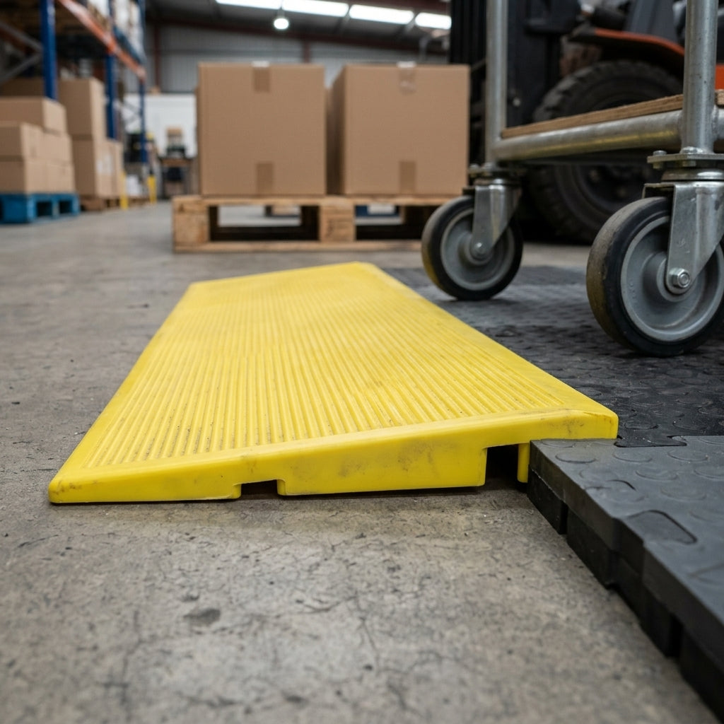 Bevelled Edge Ramp for Interlocking Deck Tiles – 48mm x 18mm x 20mm
