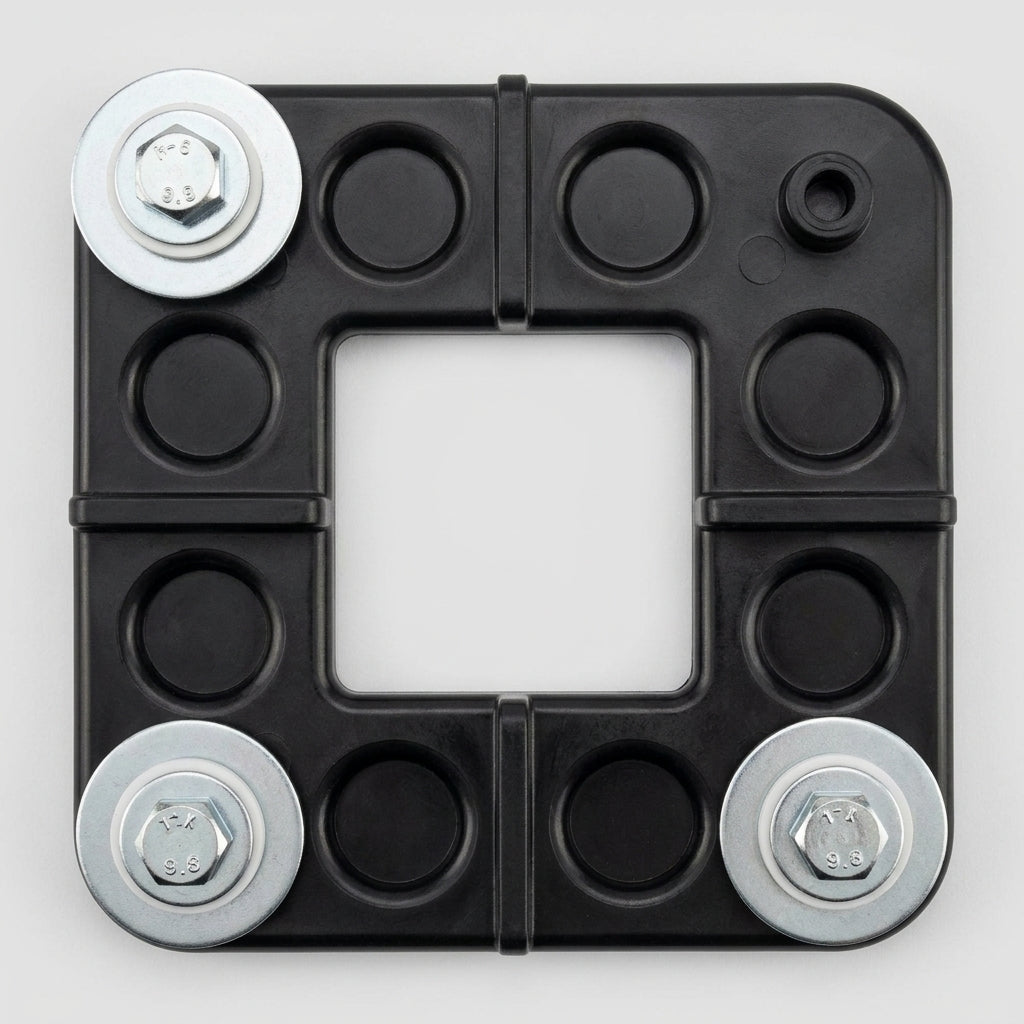 4-Way HDPE and Steel Mat Connector Set with Bolts and Washers (view 2)